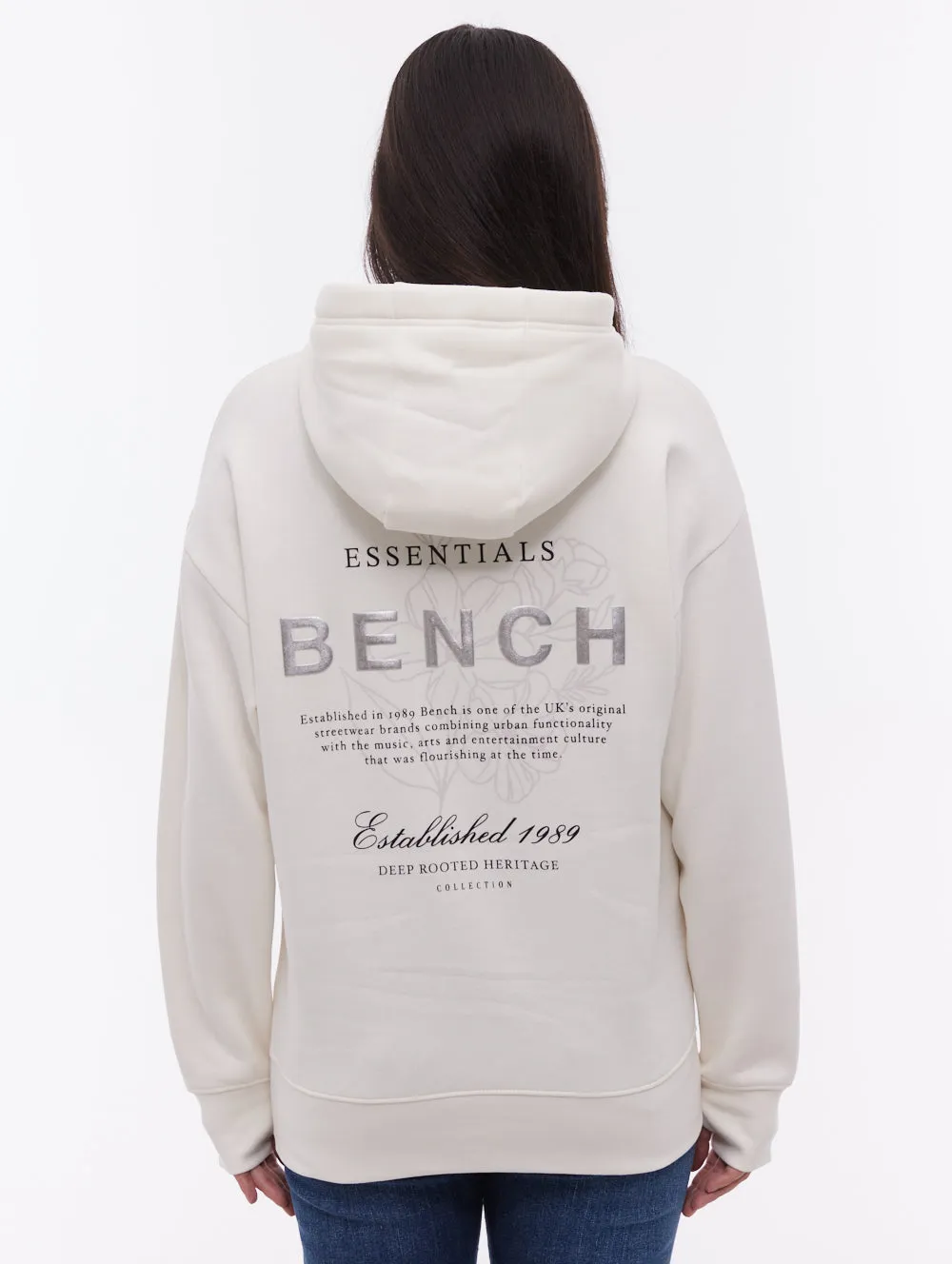 Harmy Back Graphic Hoodie - White Wrinklefree