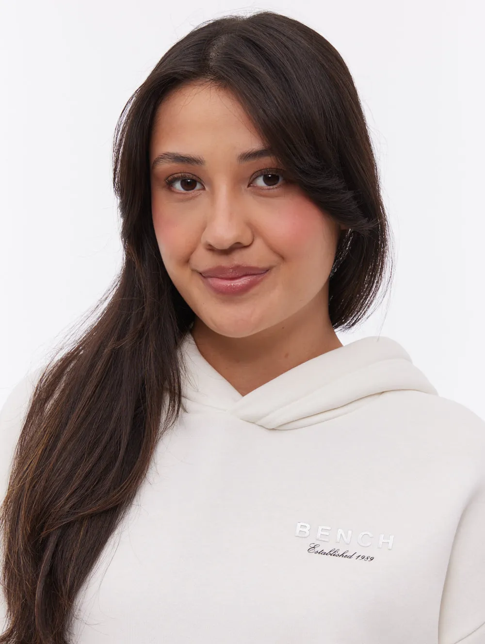 Harmy Back Graphic Hoodie - White Mind Ease Sun Beam