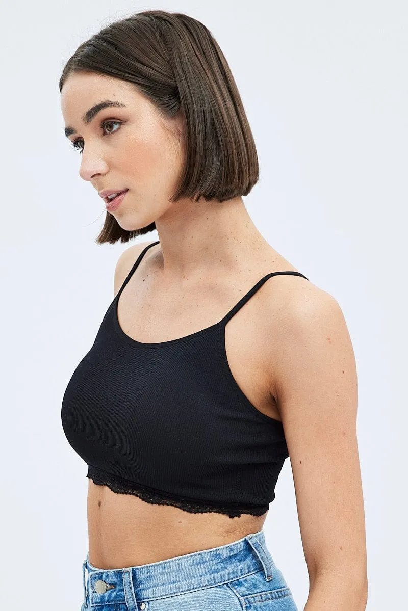 Black Bralette Seamless FourWayStretchClothing Soul Ease