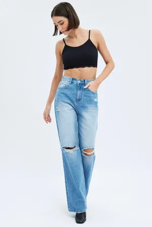 Nordic Light Black Bralette Seamless