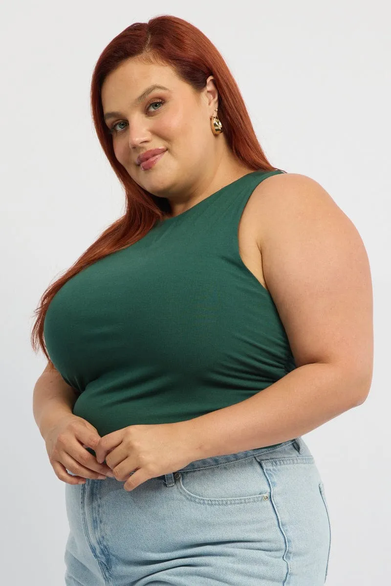 WaterResistant Coating All-Occasion Green Tank Top Boat Cotton Span