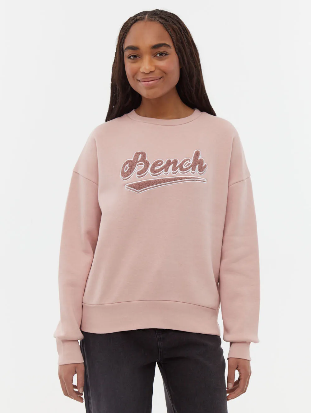 ReflectiveDetails Steffi Retro Logo Crew Neck Sweatshirt