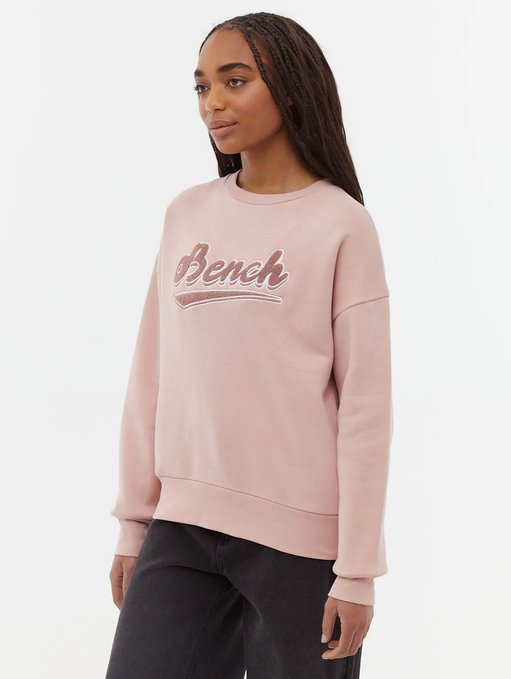 Quick Wear Steffi Retro Logo Crew Neck Sweatshirt