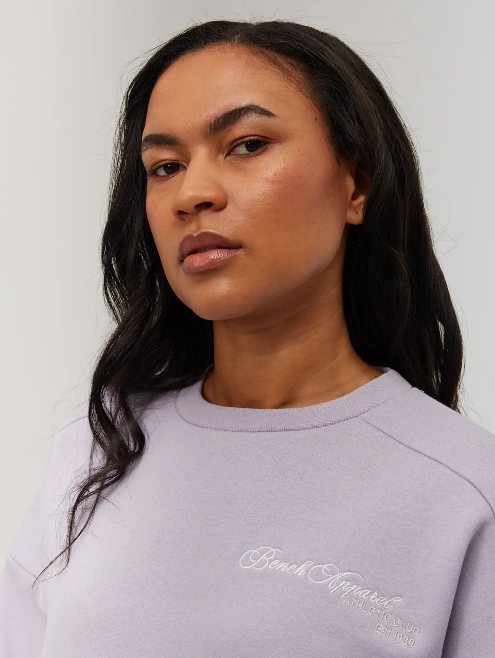Desta Script Graphic Crew Neck Sweatshirt Effortless Fashion SmoothFinish