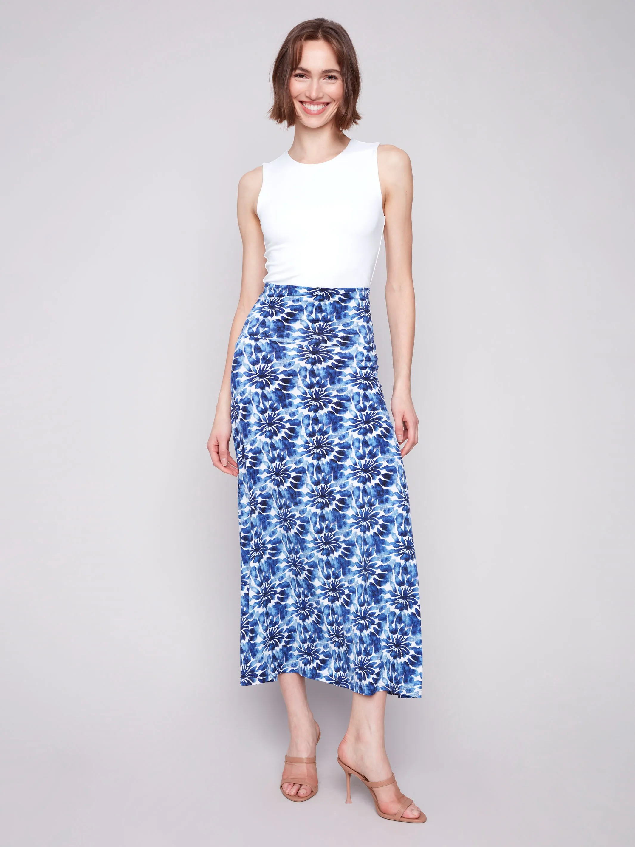 Casual Outfit Printed Convertible Skirt & Dress with Removable Straps - Lily