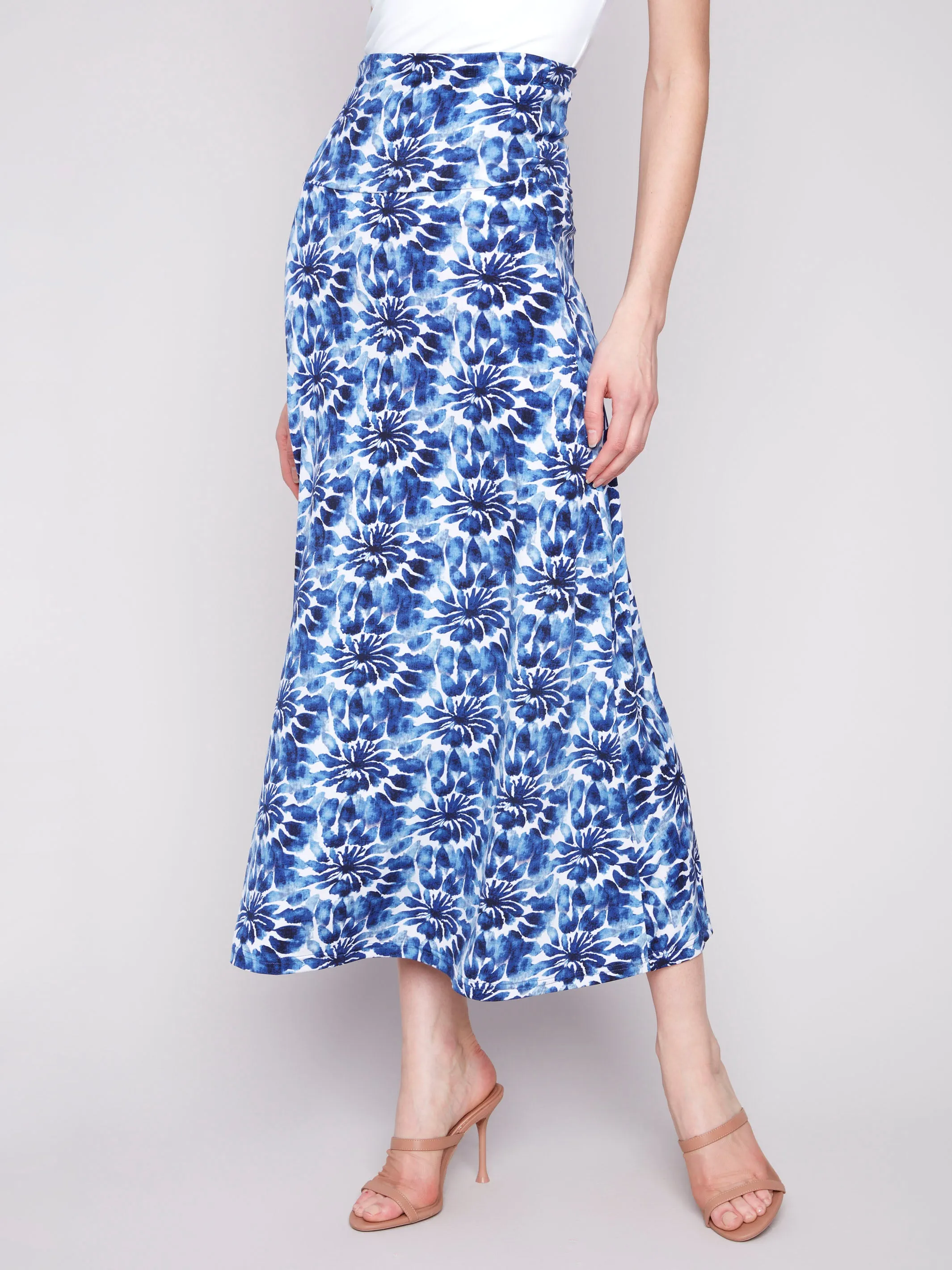 Casual Wear Printed Convertible Skirt & Dress with Removable Straps - Lily