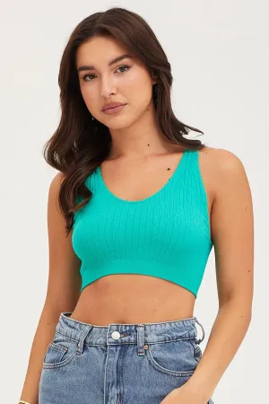HighDurabilityClothing Green Tank Top Sleeveless Seamless