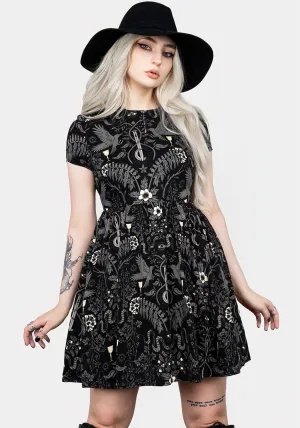 High Energy Fashion Essential Hecate's Garden Skater Mini Dress
