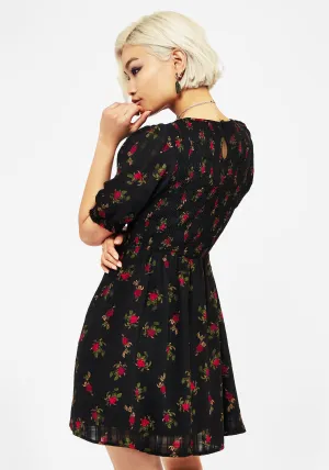 Darcey Floral Print Mini Dress Show Edge