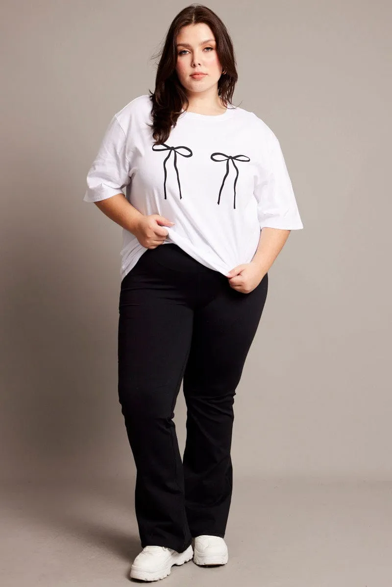 Active Lifestyle Unisex Core White Graphic T-shirt Short Sleeve Crew Neck