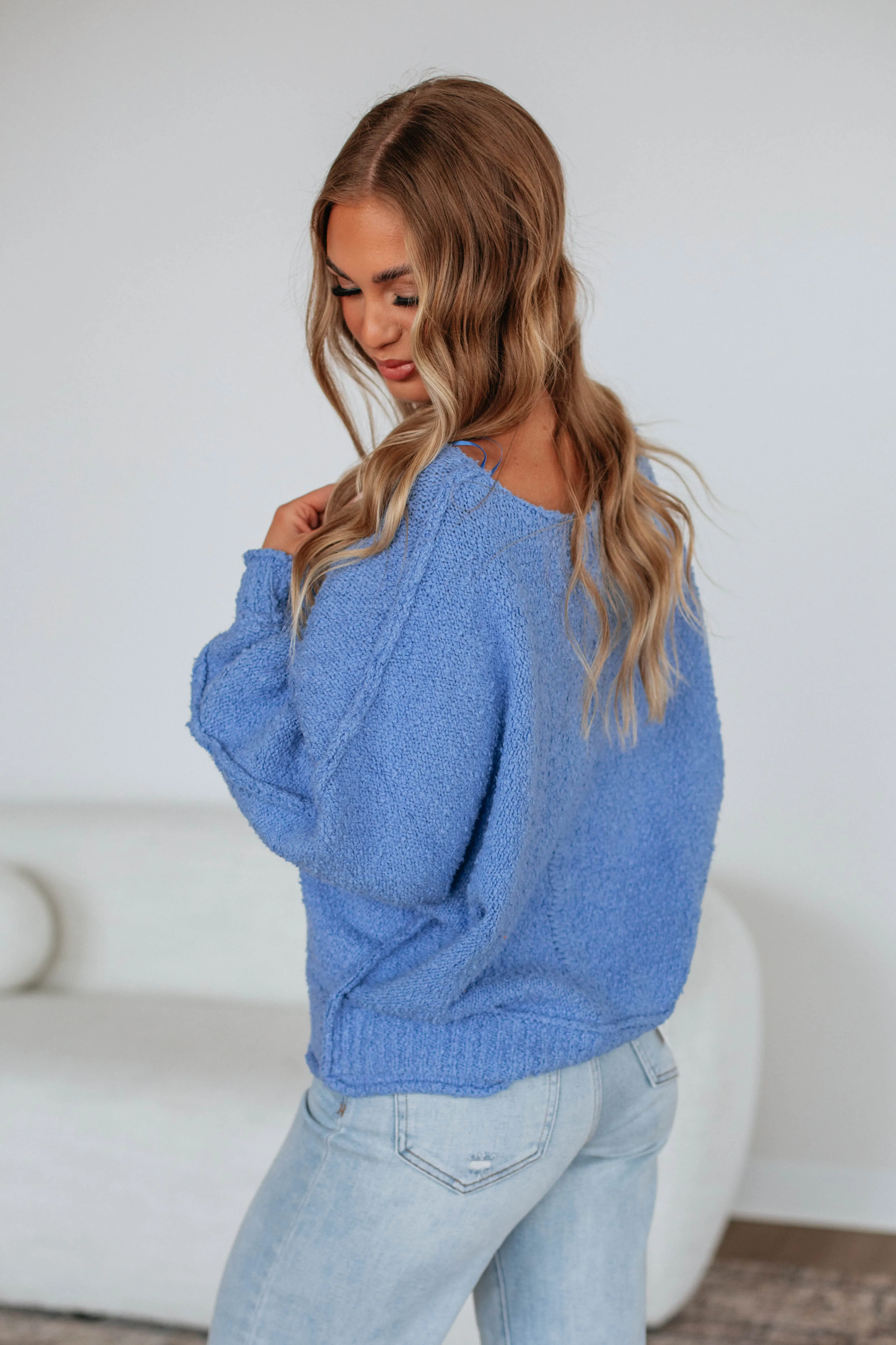 Haven Sweater - Cornflower Blue All-day Comfort All Day Comfort Fit