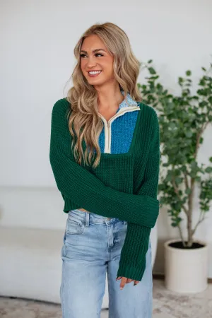 Kimmie Colorblock Sweater Low Maintenance Care Classic Fit