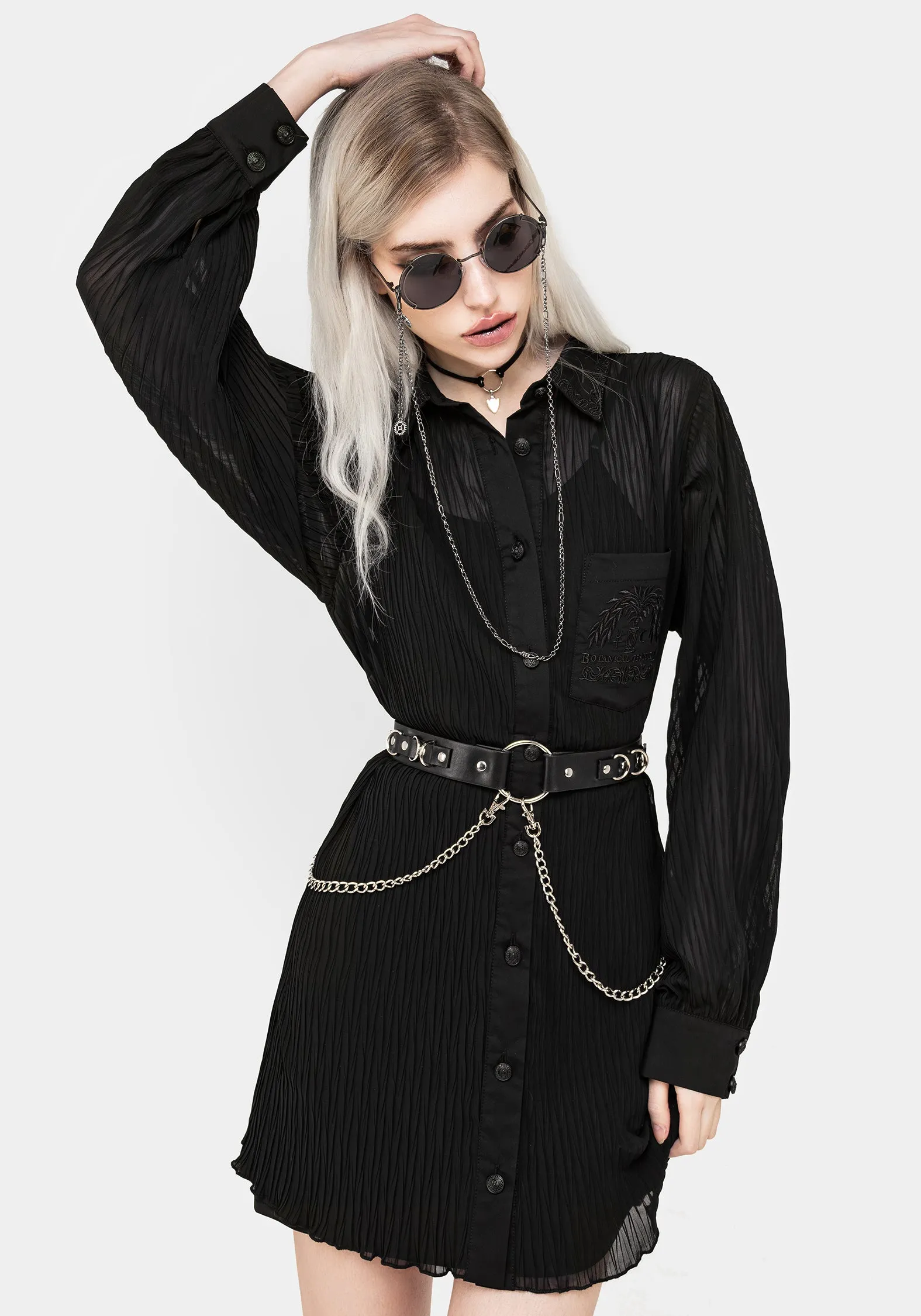 Edge Soft Scene Sharp Obscura Mini Shirt Dress