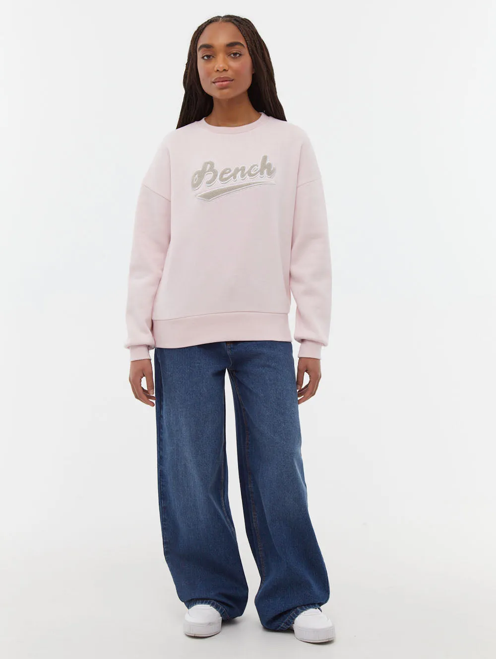 Shoot Mood Steffi Retro Logo Crew Neck Sweatshirt