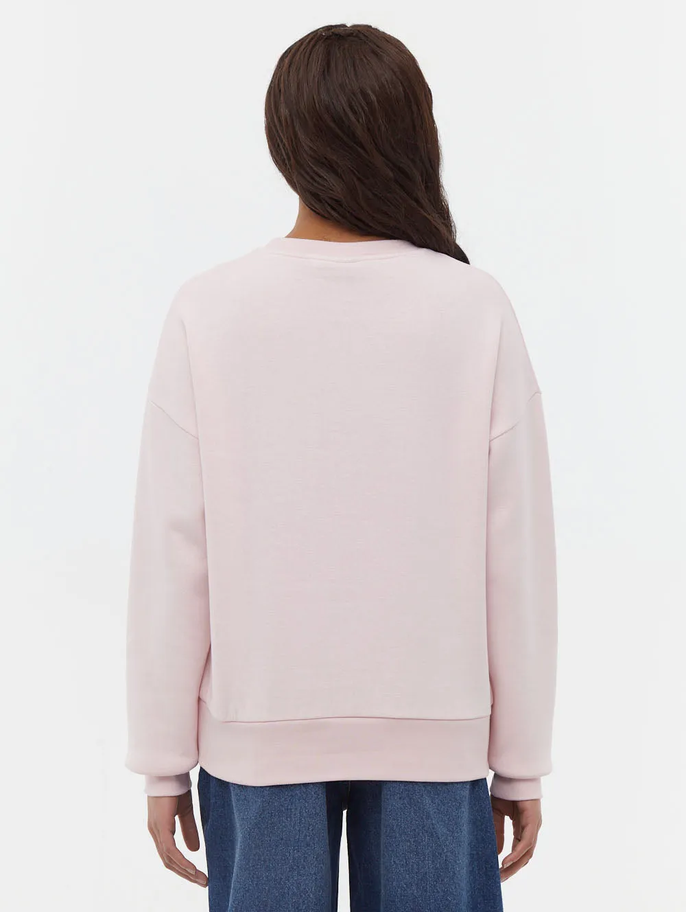 Steffi Retro Logo Crew Neck Sweatshirt Feather Glow WaterRepellent Surface