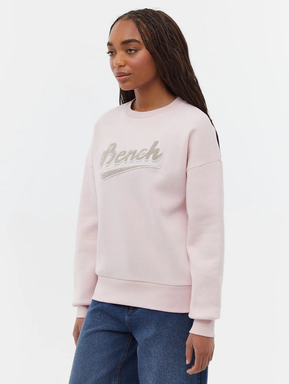Steffi Retro Logo Crew Neck Sweatshirt ReflectiveTrims