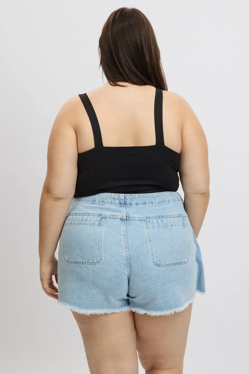 Black Tank Top V Neck Supersoft Thick Fiber