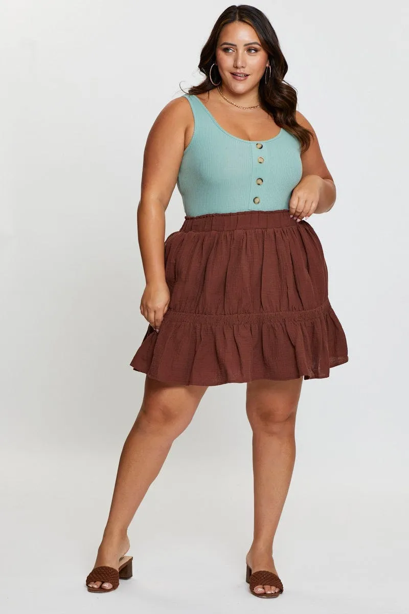 Green Front Bodysuit Sleeveless Rib Button AbrasionResistant Fabric Desert Heat