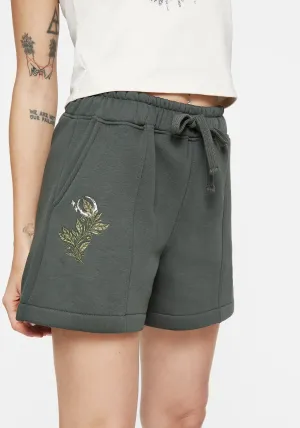Trendy Mood Nirah Cotton Embroidered Shorts
