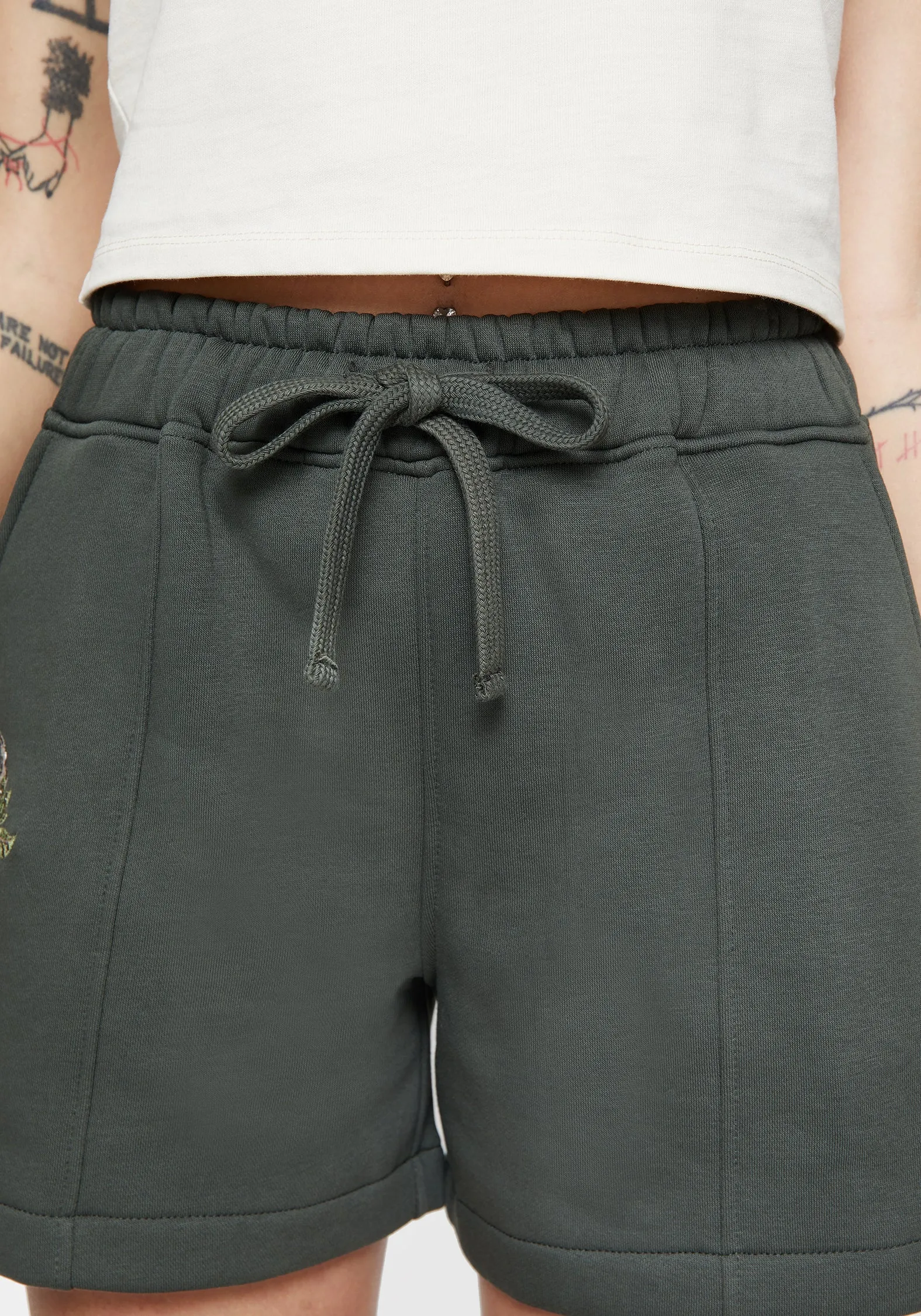 Summer Wardrobe Anti Slip Grip Technology Nirah Cotton Embroidered Shorts