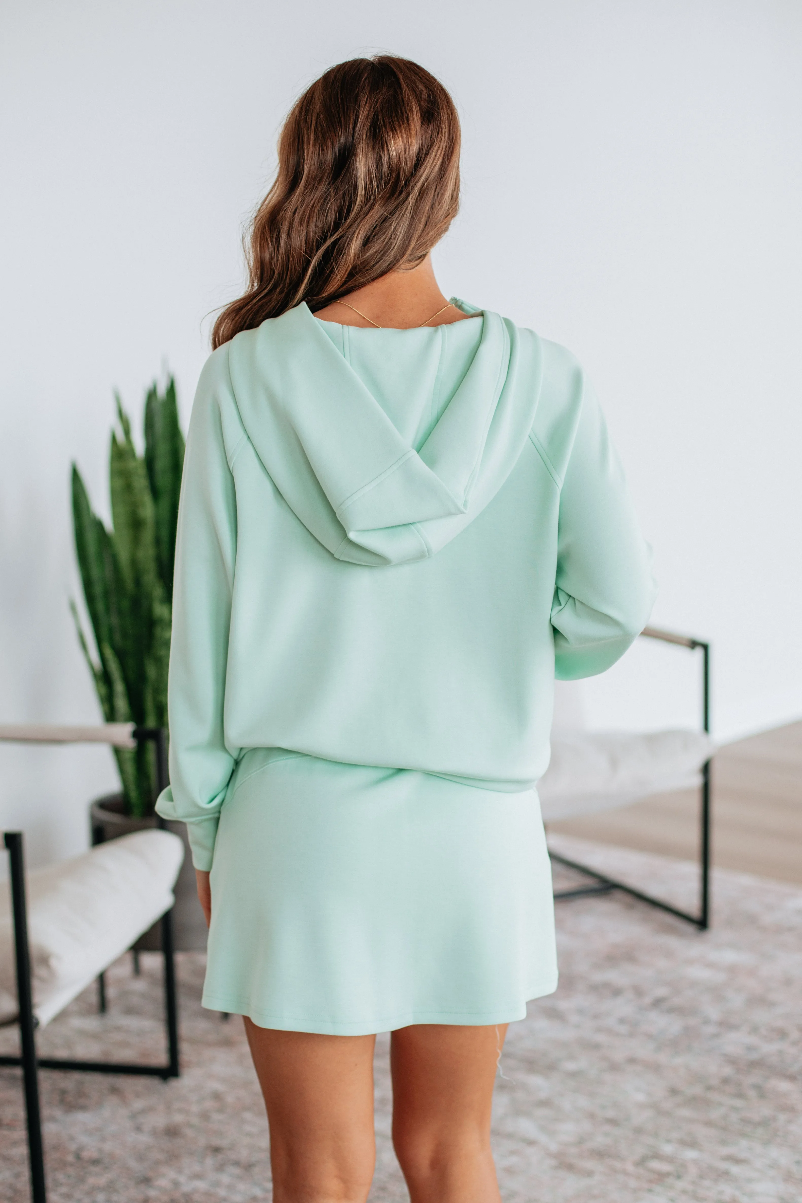 Green Fit Road Look Aubrie Half-Zip Pullover - Mint