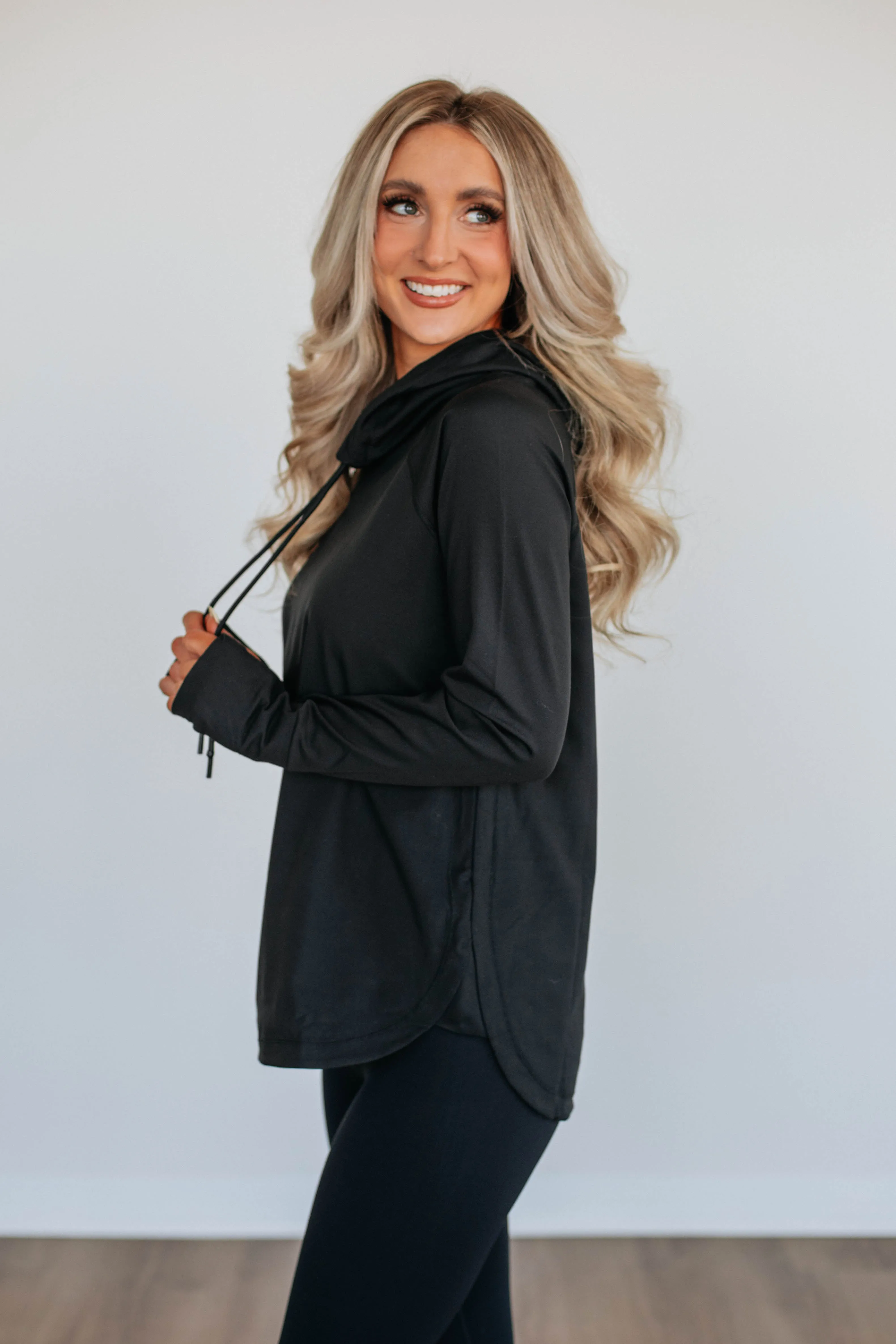 Alice Active Hoodie - Black Casual Polo