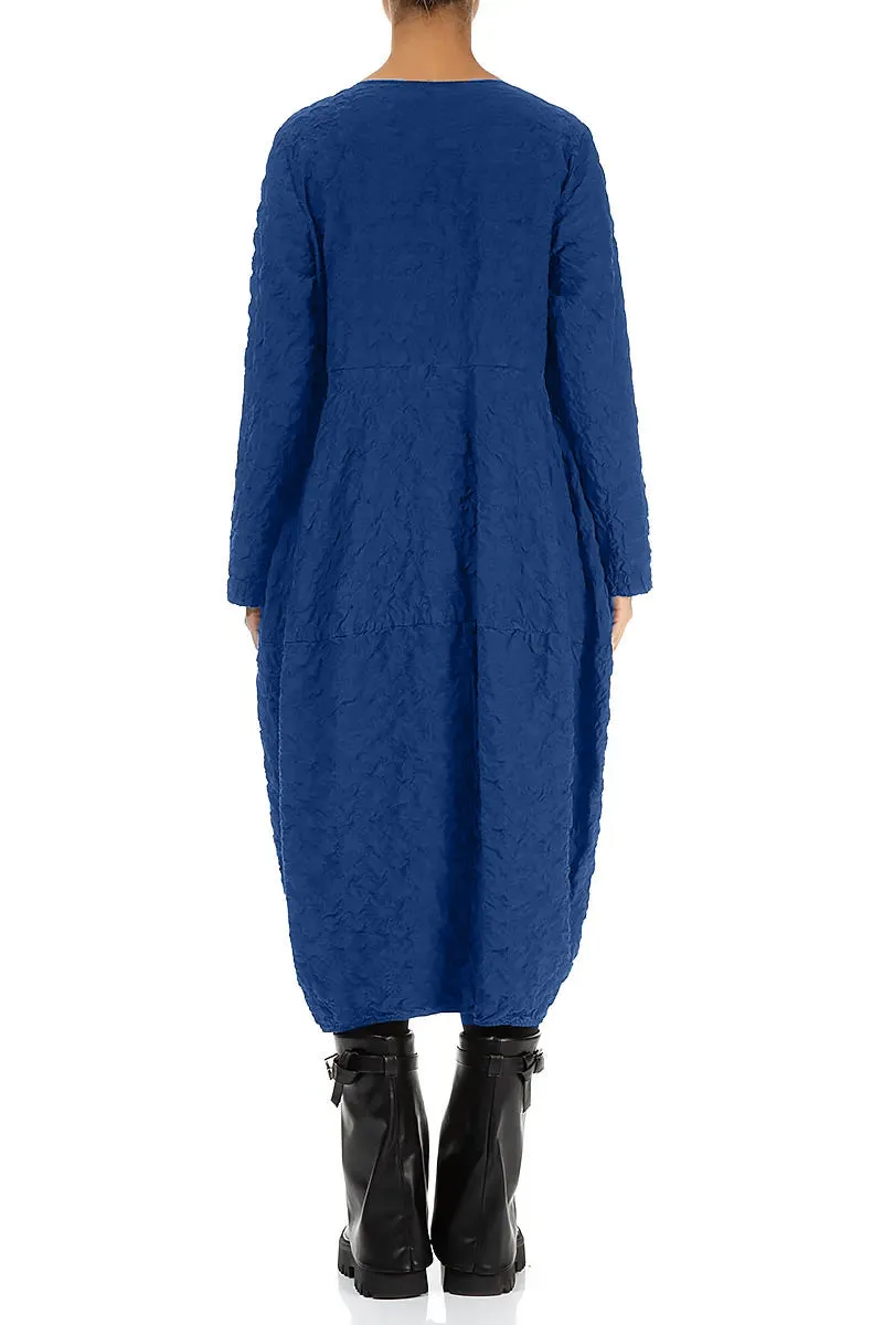 Balloon Royal Blue Pleated Silk Bamboo Dress Senior Ease Training Fit