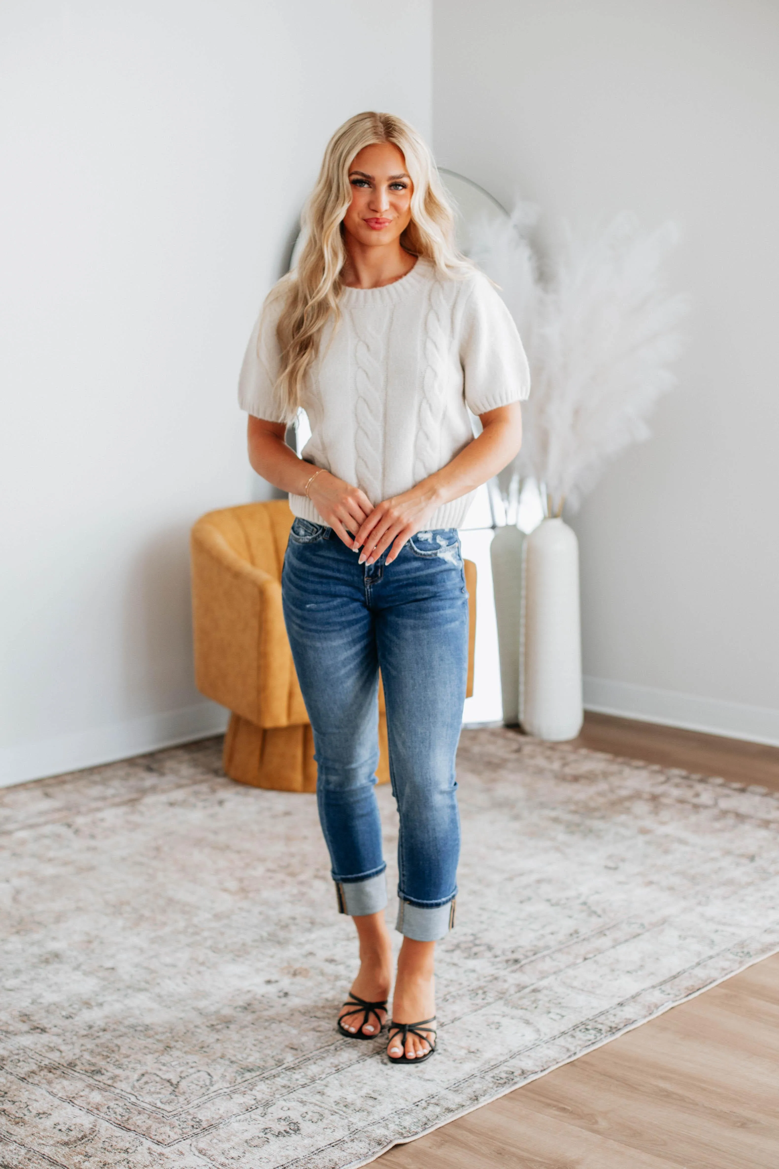 Sutton Sweater Top Cozy Wardrobe Casual Chic Knit