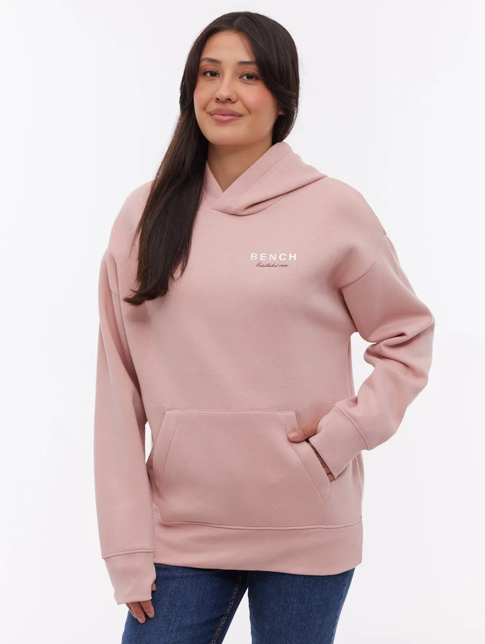 premium fabric Harmy Back Graphic Hoodie - Pink