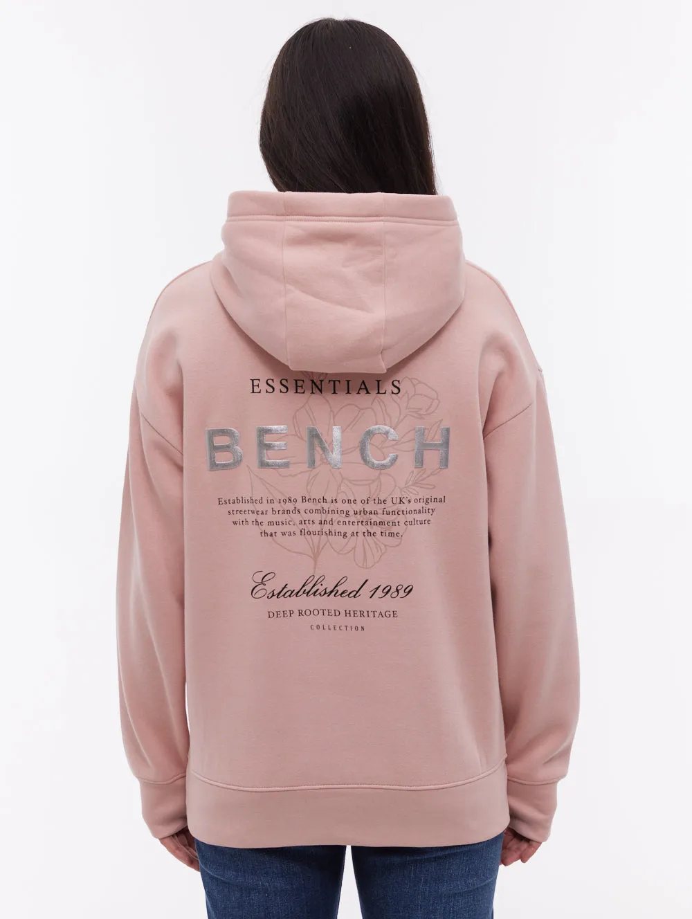 Harmy Back Graphic Hoodie - Pink Versatile Design AbrasionFreeZone