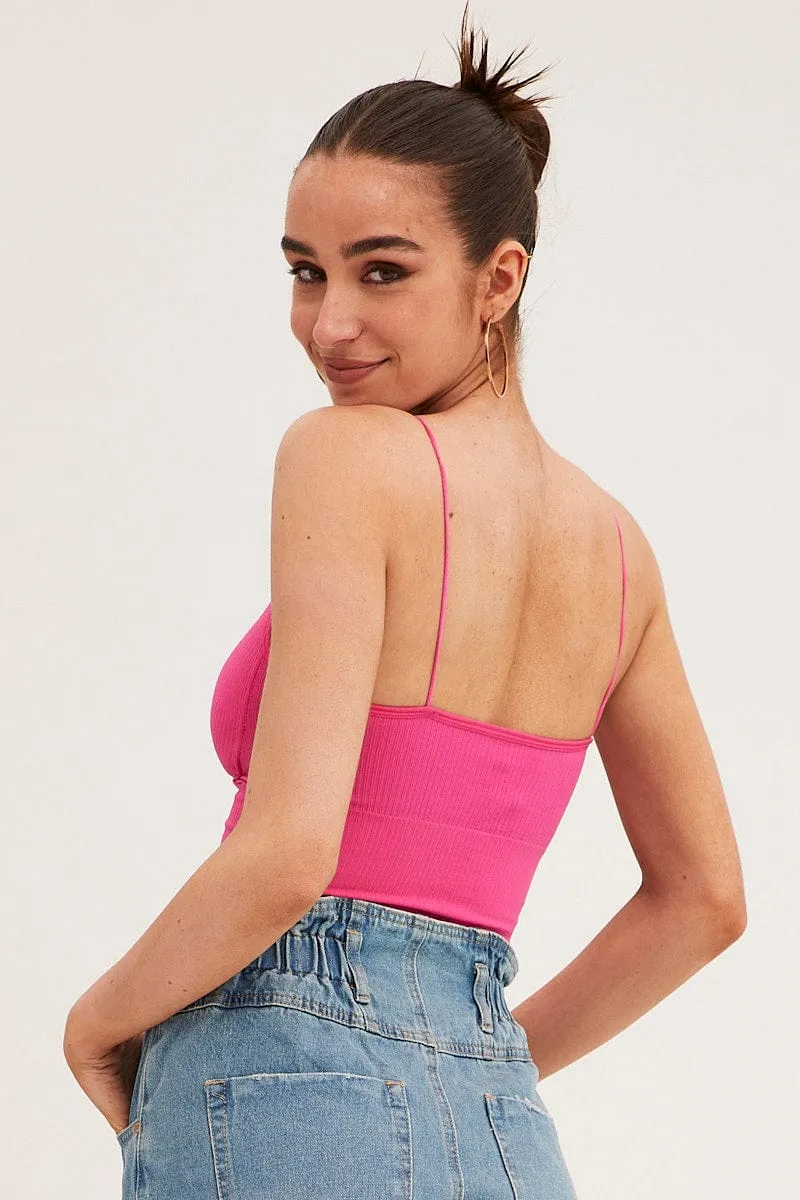 Pink Bralette Seamless MoistureManagementSystem