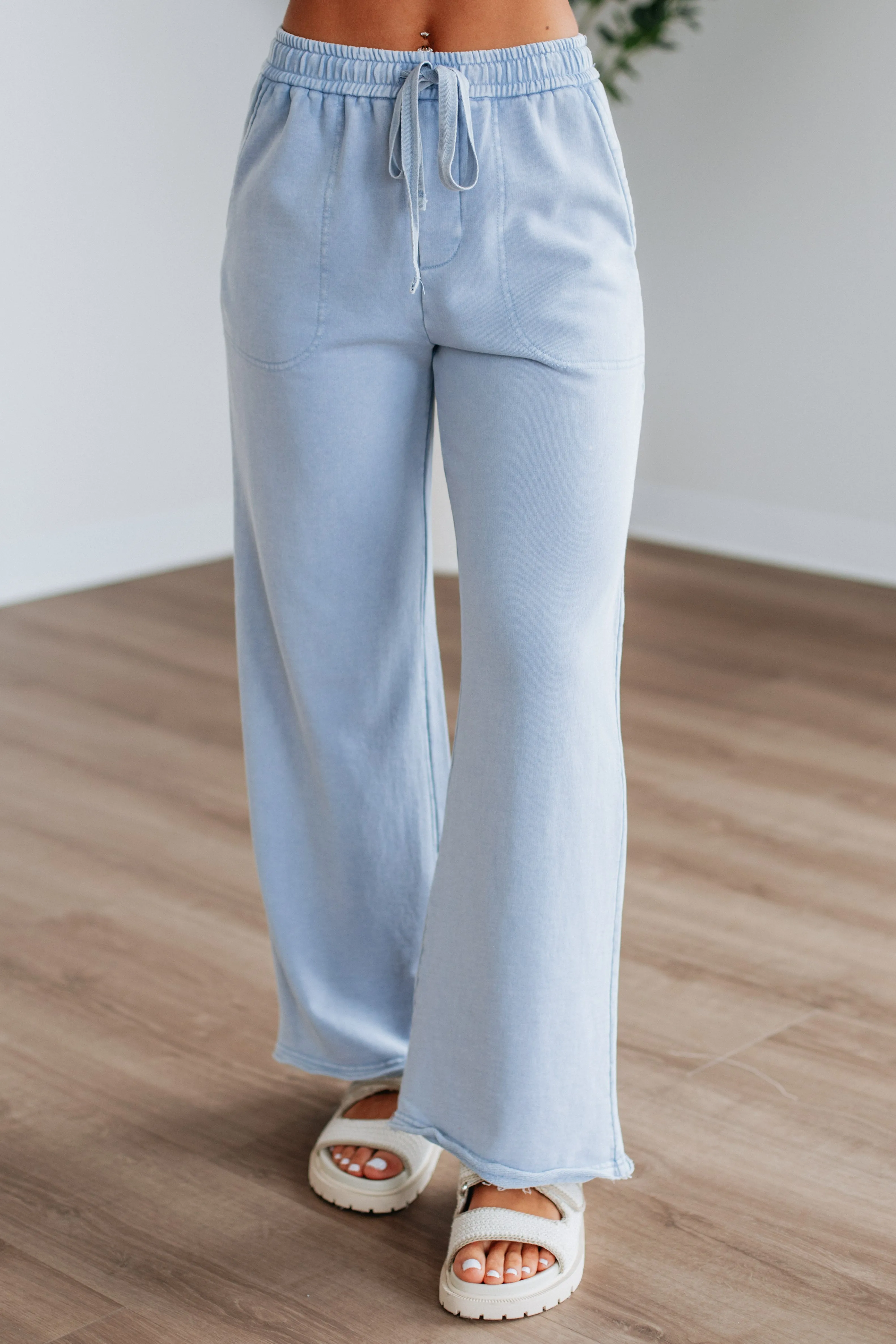 Saar Lounge Pants - Chambray Essential Fit Clean Cut