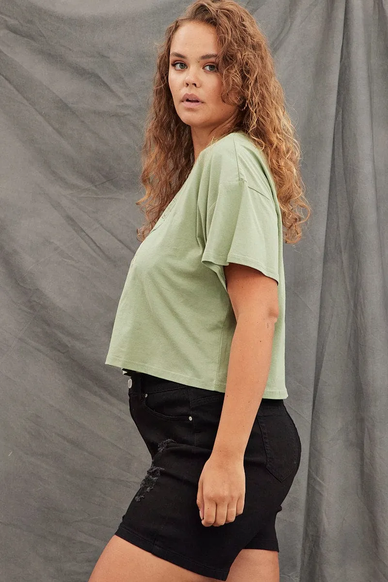 Timeless Comfort Green Graphic T-shirt Short Sleeve Arizona Western