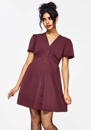 Sheer Glam Generous Armholes Essence Short Sleeve Mini Dress