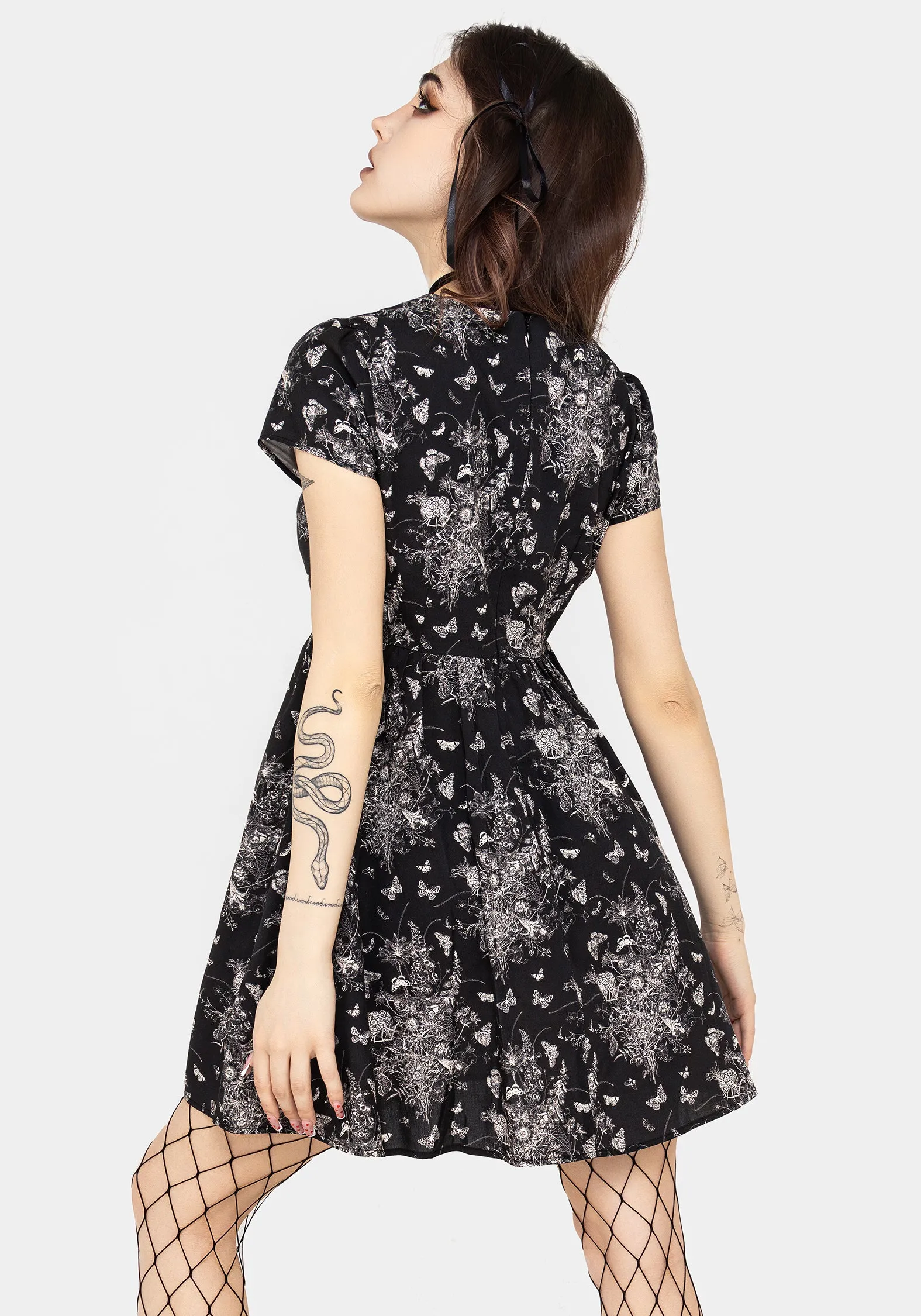 Thalia Mini Skater Dress Trendy mini for every occasion Slim Profile