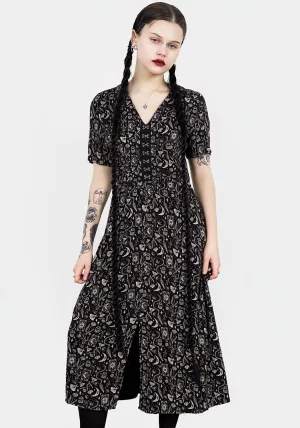Quiet Luxury Craft V-neck Midi Dress