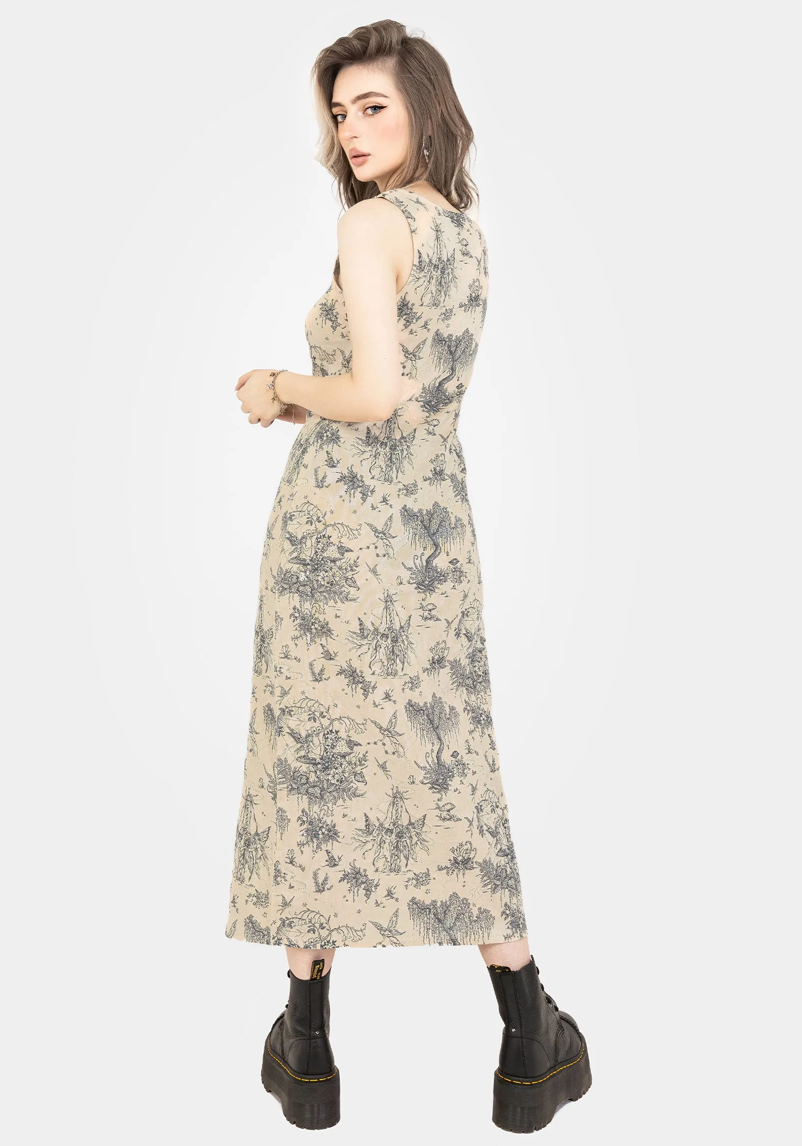 Coral Glow Versatile midi dress with pockets Maypole Cotton Print Button Up Midaxi Dress