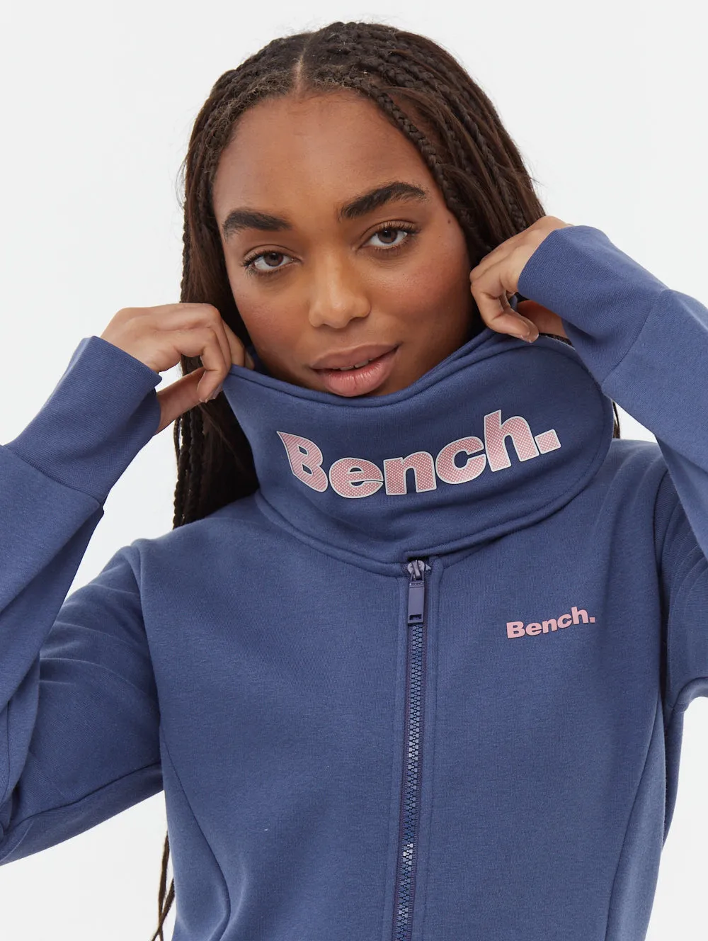 AntiPillingFabric OekoTexCertified Haylo Wrap Neck Zip-Up