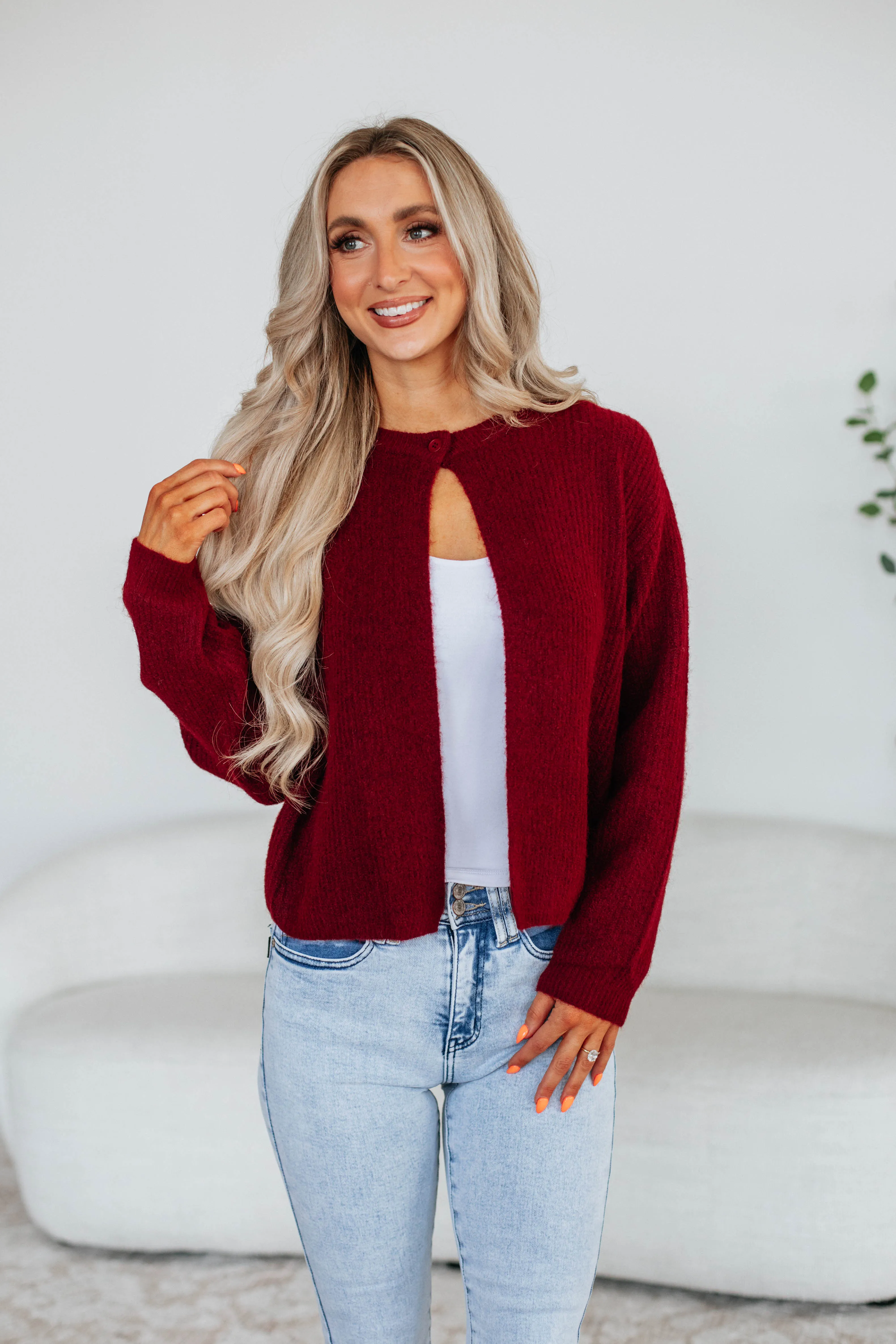 Textured Weave Ginny Knit Cardigan
