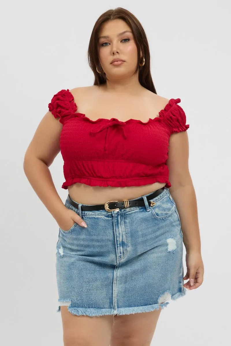 Modern Combo Denim Contrast Stitch Distressed Mini Skirt