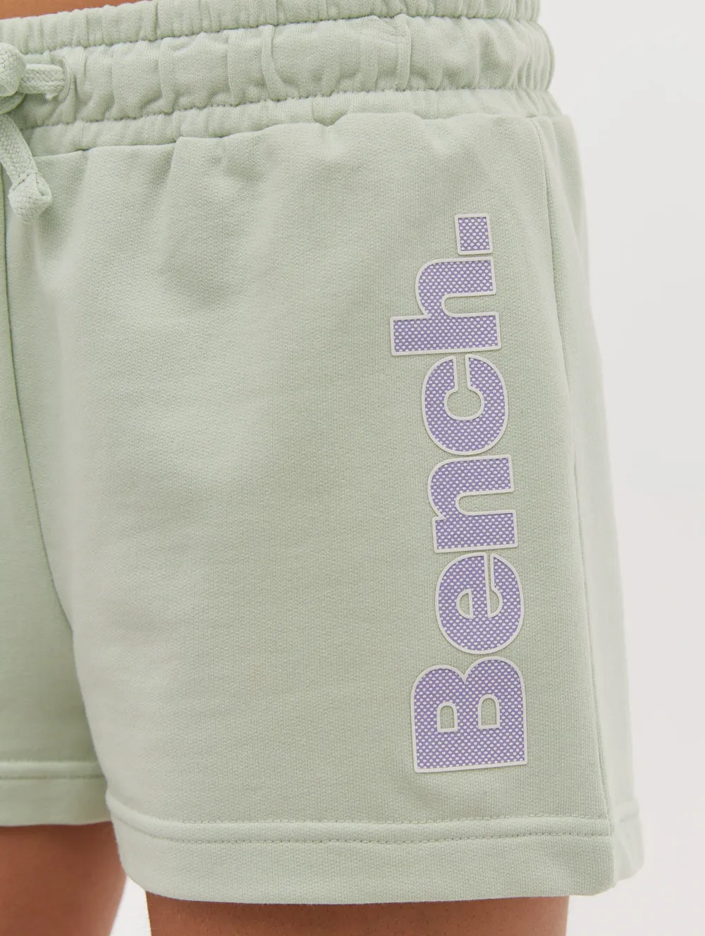Stretchable Fabric Soft Inner Lining Phoebe Hip Logo Jogger Shorts