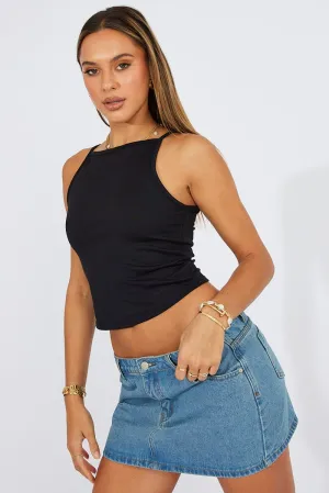 Black Supersoft Tank Top Street Light