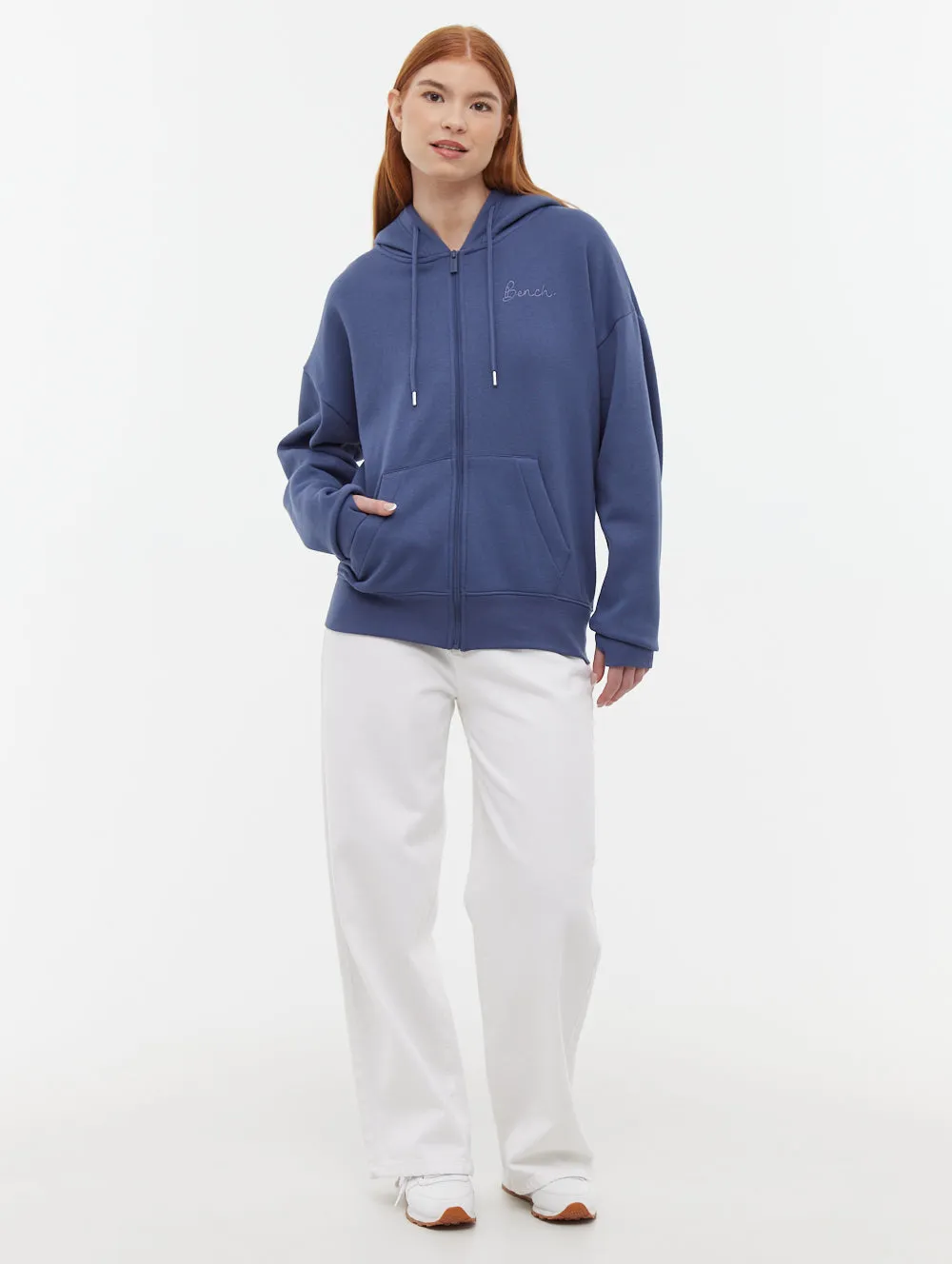 Naos Oversize Zip-Up Hoodie Data Mode Warm Outerwear