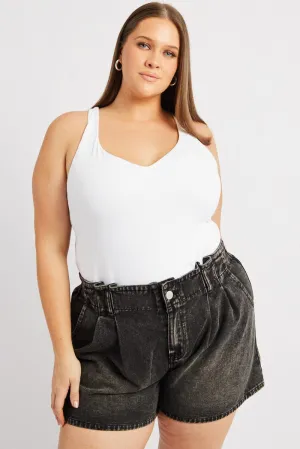 White Tank Top V Neck Supersoft Team Vibe Soft Pants