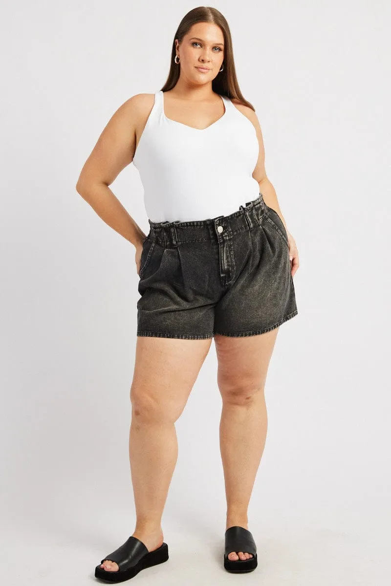 White Tank Top V Neck Supersoft PreShrunkFabric ConvertibleStyle