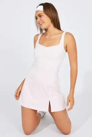Pink Mini Dress Activewear Anti Static Material Quick Glam