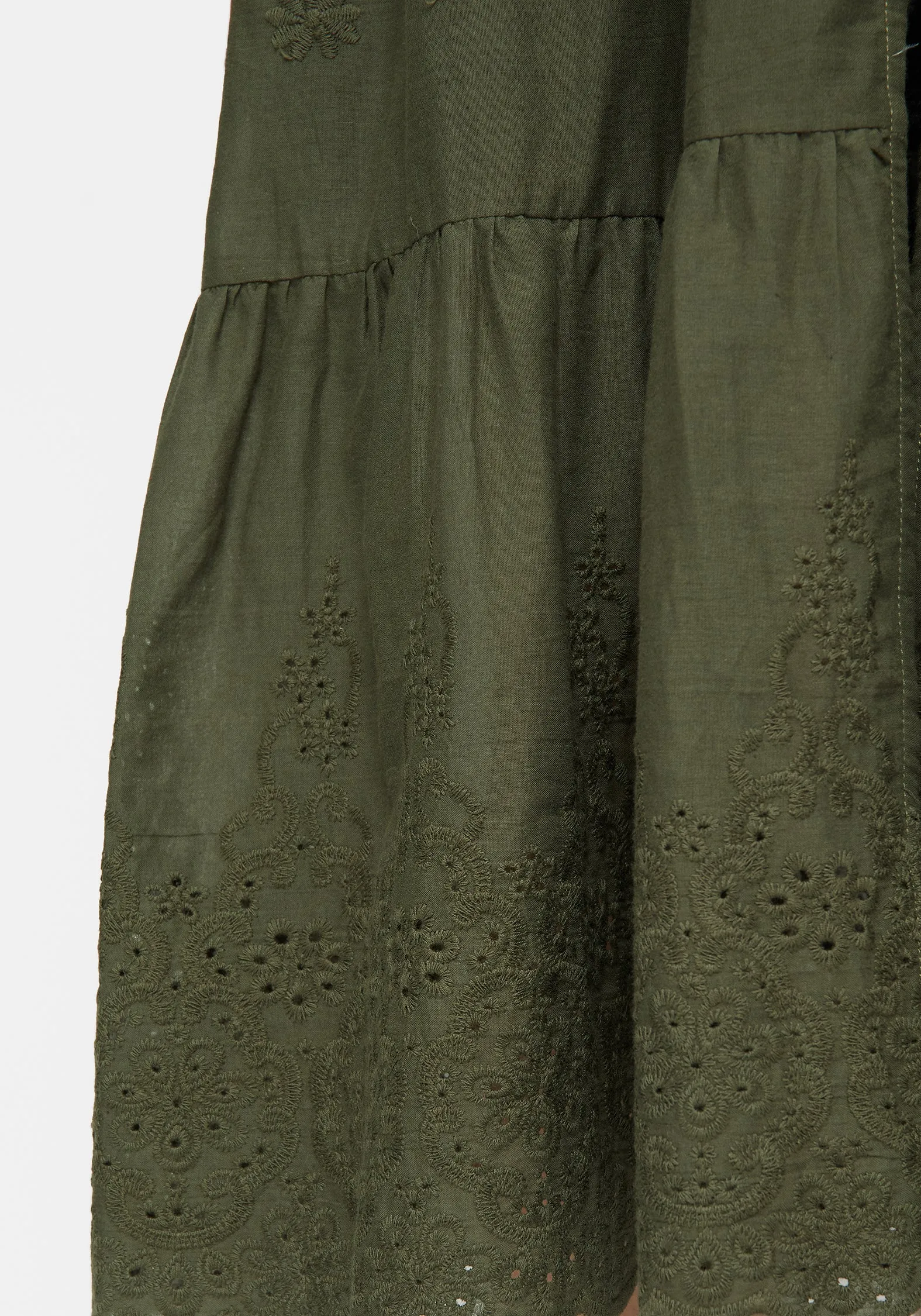 Amber Light Star Rise Gossamer Tiered Overdress - Green