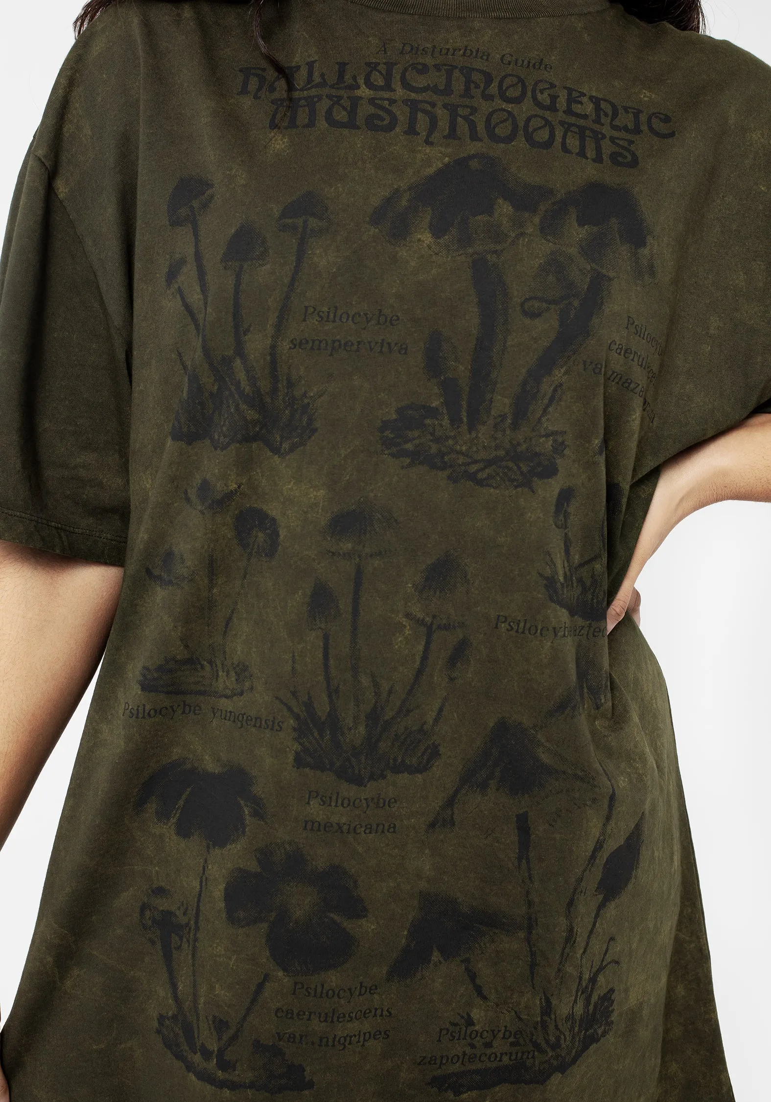 Tiered Design Bar Scene Psychotrope Mushroom Tee Dress