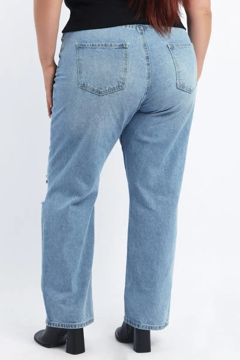 Denim Straight Jeans Fit Routine Party Look Weekend Warrior