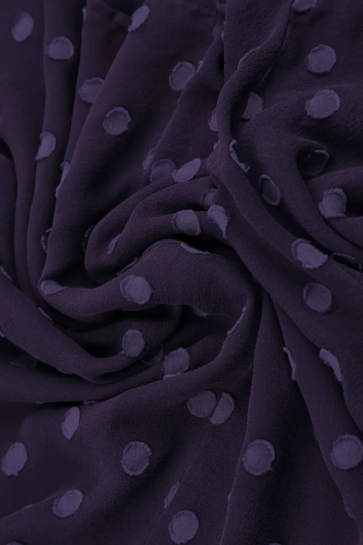 Layered Dotty Royal Purple Silk Dress LayeredPanels